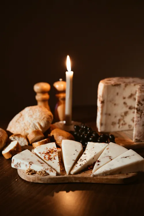 Plateau fromages et vin